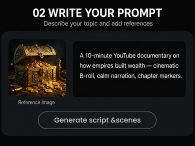 Step 2: Write a prompt and add a reference image