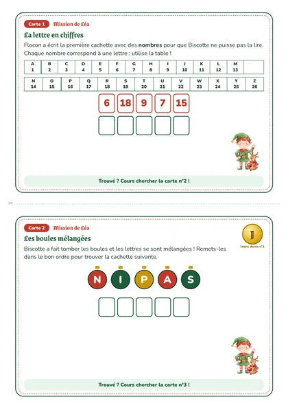 Cartes énigmes